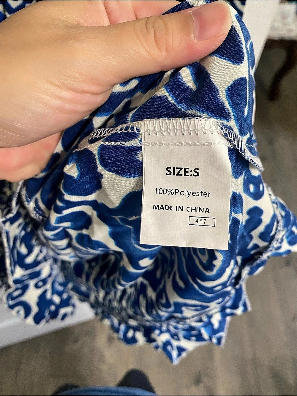 Abstract Print Mini Dress Size Small - Picture 9 of 9